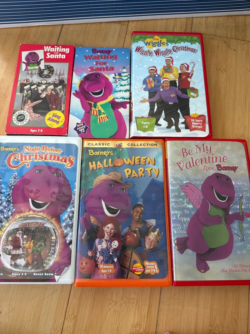 Barney  The Wiggles VHS bundle Christmas halloween valentines day